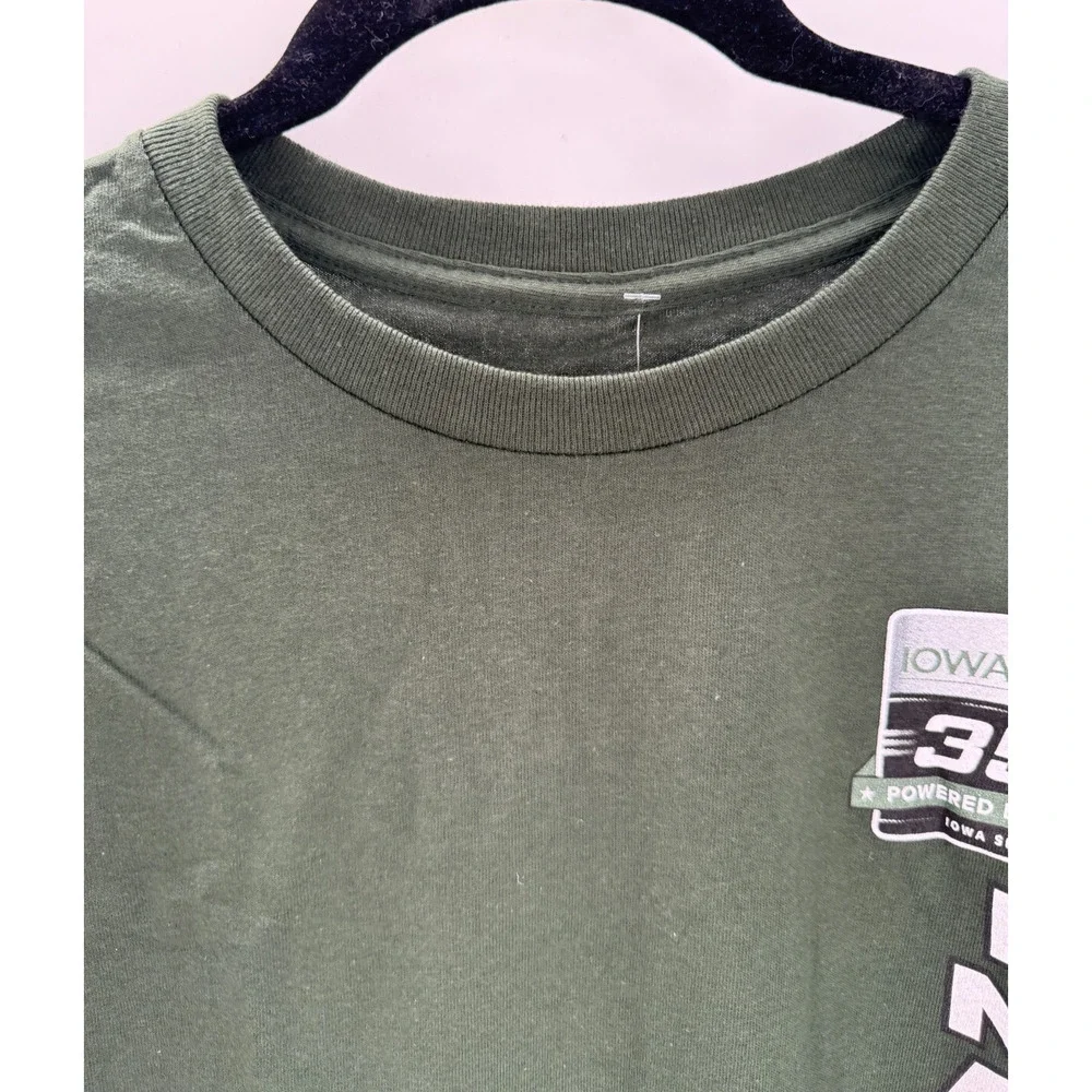 Iowa 350 Shirt NASCAR Inaugural Race Logo T Shirt Size Large Tee Green New - Picture 3 of 8